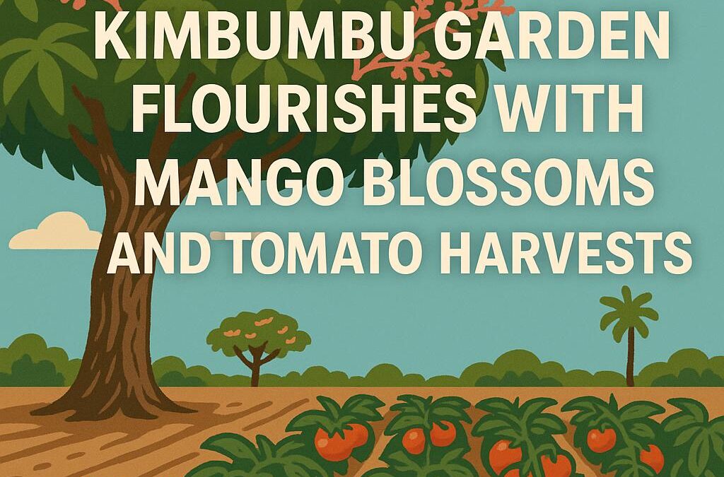 Kimbumbu Garden Flourishes with Mango Blossoms and Tomato Harvests